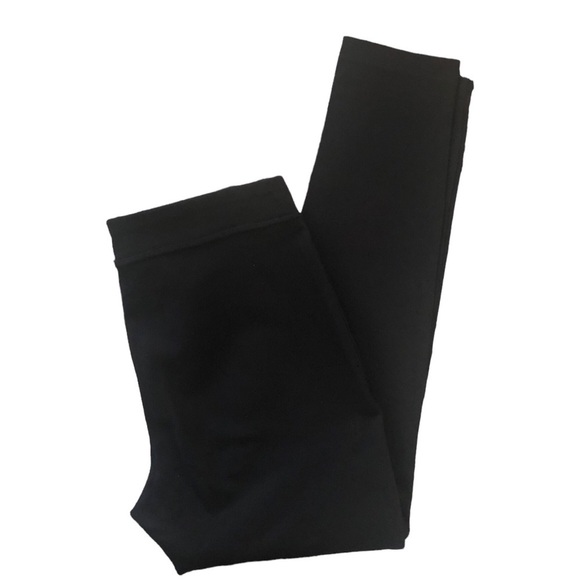 Karl Lagerfeld Black Ponte Knit Pull On Slim Pant Sz M Stretch Fall Wardrobe - Picture 2 of 6